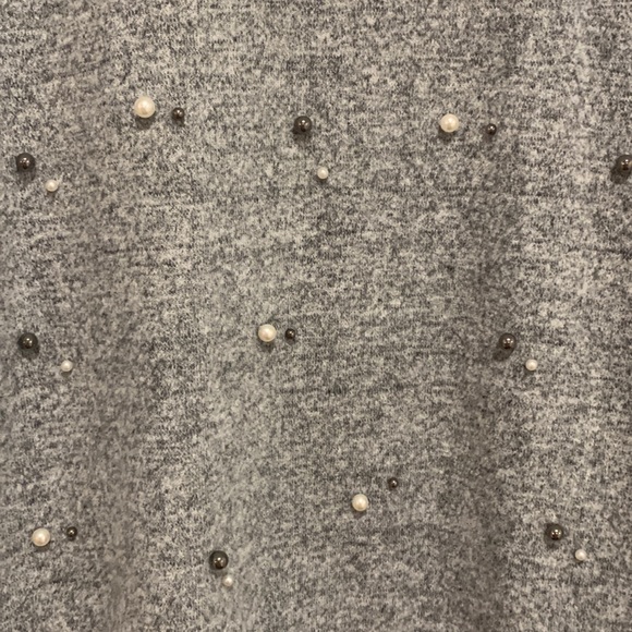 Dex brand grey and “bedazzled” sweater. Size Medium. - Picture 2 of 6